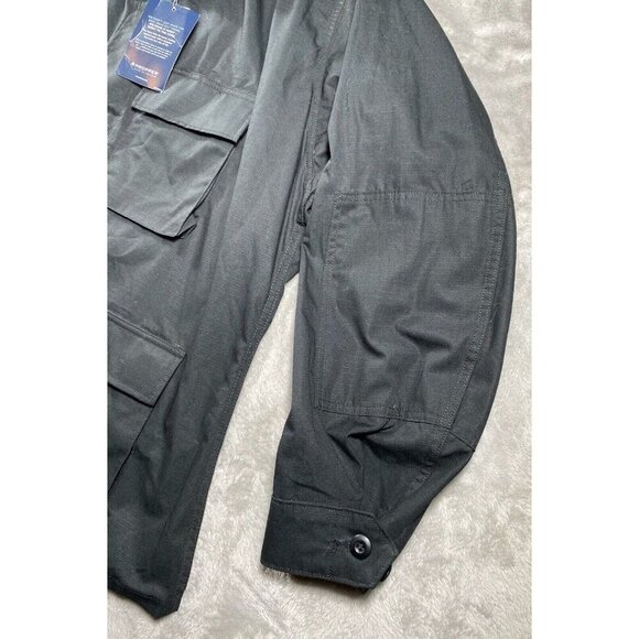 Men’s Black Utility Military Jacket – Tactical Cargo Style – Size XLR - Picture 9 of 14